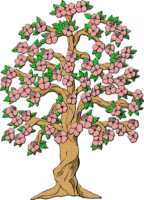 pink tree - gratis png