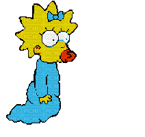 The Simpsons Maggie - Besplatni animirani GIF