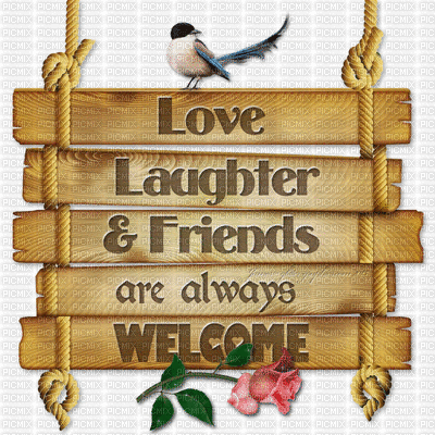 WELCOME SIGN, welcome , text , sign , love , laughter , friends , gif -  Free animated GIF - PicMix
