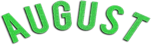 soave text august green - безплатен png
