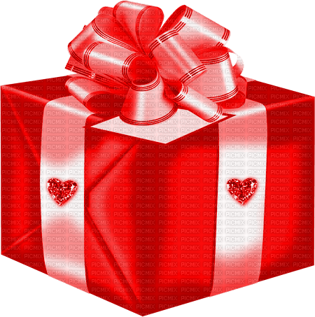 Gift.Box.Card.Hearts.Red - 免费PNG
