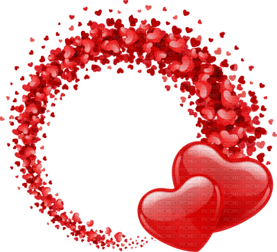 red hearts - PNG gratuit