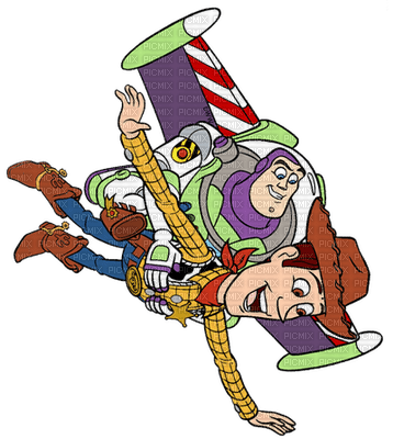 Kaz_Creations Toy Story Buzz Lightyear & Woody - PNG gratuit