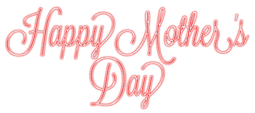 Happy Mother's Day.Text.Red - KittyKatLuv - бесплатно png