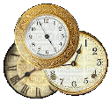 spinning clocks - Gratis geanimeerde GIF