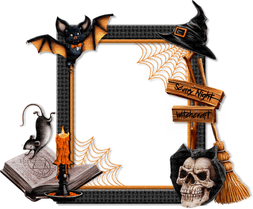 halloween frame by nataliplus - zadarmo png