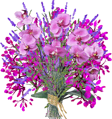 bouquet de fleurs - Nemokamas animacinis gif