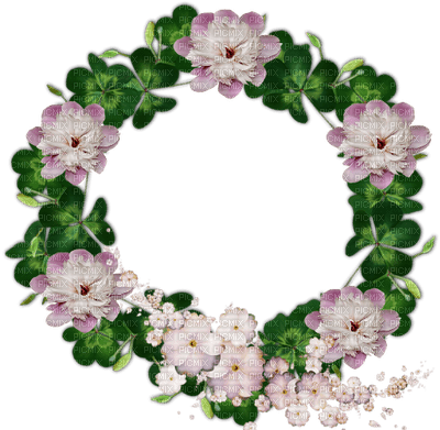 minou-frame-round-flower - бесплатно png
