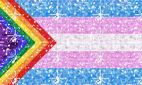 Glitter progress flag redesign - Gratis animerad GIF