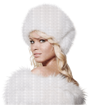 cecily-buste femme toque fourrure - 無料png