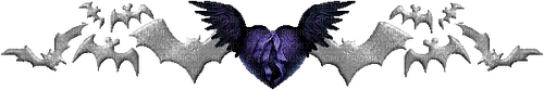 purple gothic bats - gratis png