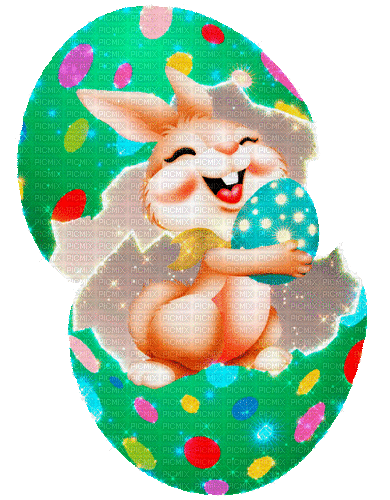 Easter hare by nataliplus - Animovaný GIF zadarmo