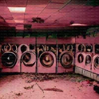 Pink Abandoned Laundromat - безплатен png