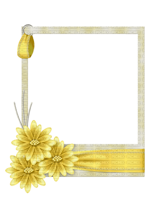 Kaz_Creations Deco Ribbons Frame Flowers   Colours - PNG gratuit