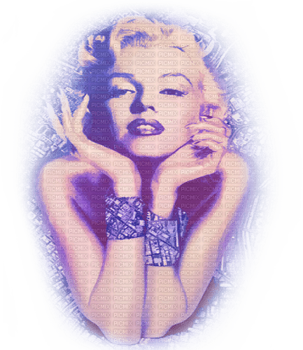 soave woman marilyn monroe vintage purple blue - ücretsiz png