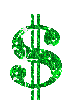 Money.Dollar.$.Symbol.Green.Victoriabea - Δωρεάν κινούμενο GIF