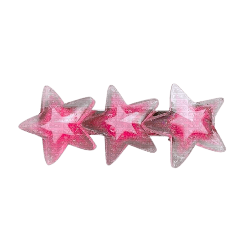 cute pink y2k stars - PNG gratuit