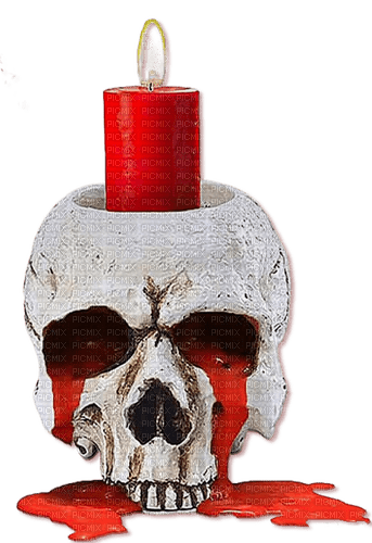 Blood.Skull.Candle.Bougie.Victoriabea - gratis png