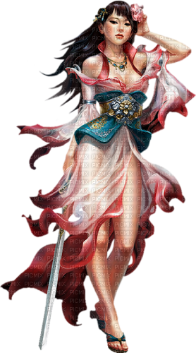 Fantasy woman oriental donna laurachan - ücretsiz png