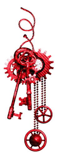 Steampunk.Deco.Red - Free PNG