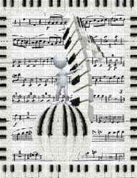 Music Notes,  Sheet Music, Deco, Decoration, GIF Animation - Jitter.Bug.Girl - Бесплатный анимированный гифка
