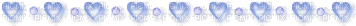 blue hearts - Darmowy animowany GIF