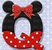 image encre lettre Q Minnie Disney edited by me - zdarma png