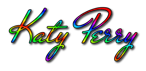 Katy Perry.Text.Rainbow - Free PNG