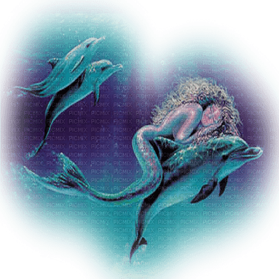 sirene dauphin MERMAID ON DOLPHIN - 免费PNG