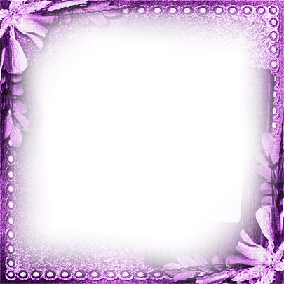 soave frame  vintage FLOWERS purple - zadarmo png