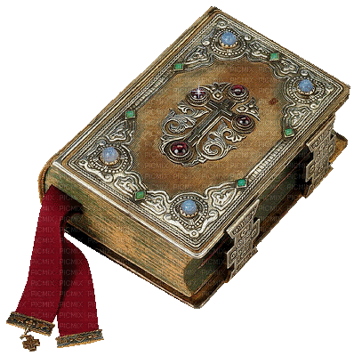Book Biblia Red Silver Gold Gif - Bogusia - Δωρεάν κινούμενο GIF