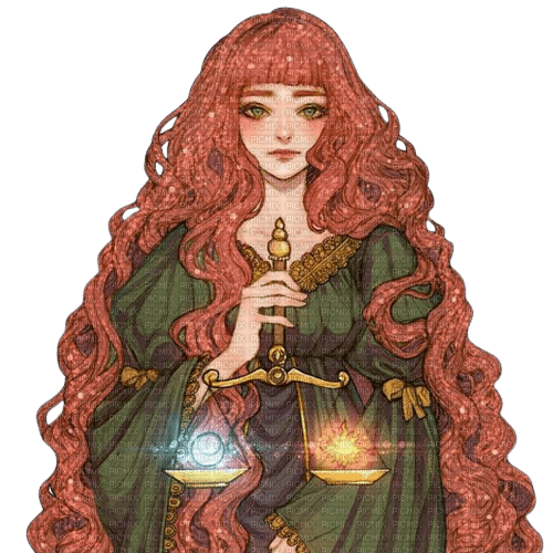 ANIME GIRL WITCH (RED HAIR) ●[-Poyita-]● - zadarmo png