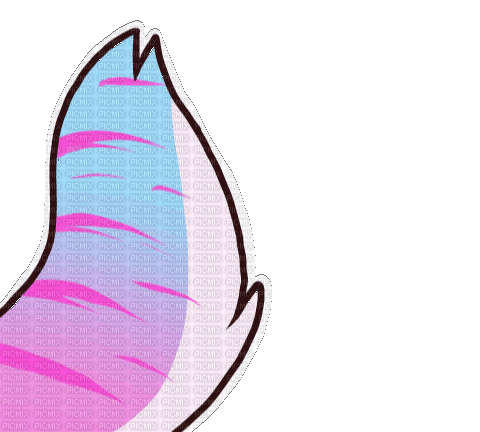 pastel rainbow animal tail - 免费动画 GIF