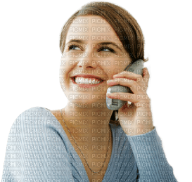 woman with phone bp - png ฟรี