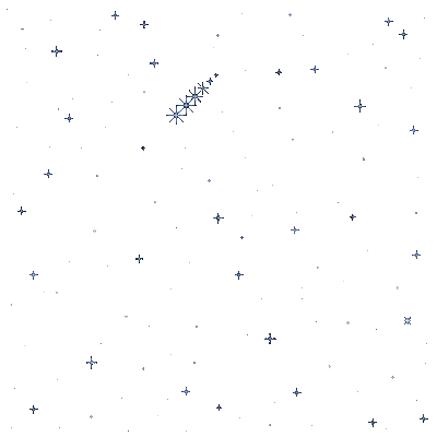 Falling Meteor Shower Sparkles [BasilsLament] - Zdarma animovaný GIF