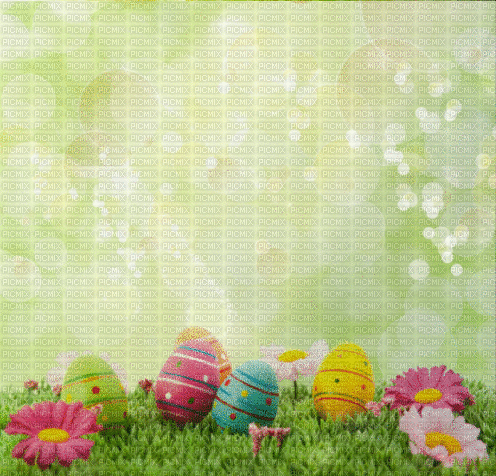 Pâques.Easter.Pascua.Deco.Victoriabea - Free animated GIF