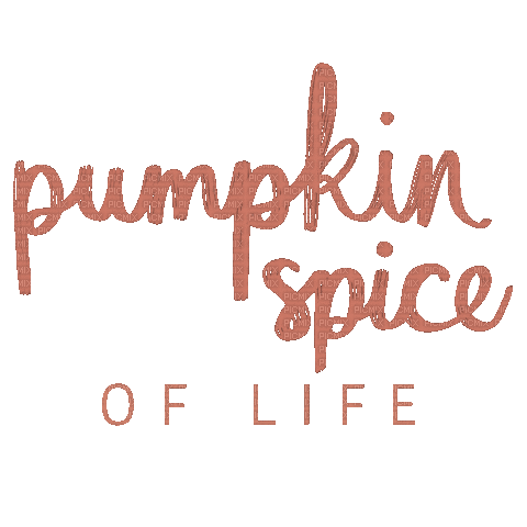Pumpkin Spice Of Life Autumn Text Gif - Bogusia - GIF animado gratis