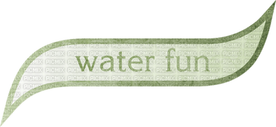 Kaz_Creations Deco Scrap Text Logo Water Fun - PNG gratuit