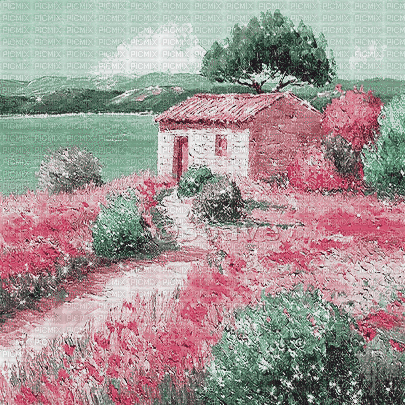 soave background animated  vintage  pink green - GIF animé gratuit
