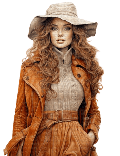 loly33 femme automne - darmowe png