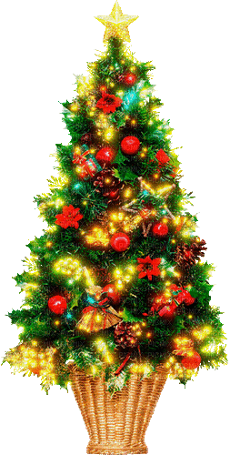 christmas tree by nataliplus - Gratis geanimeerde GIF