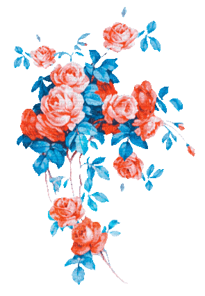 soave deco flowers rose vintage branch animated - 免费动画 GIF