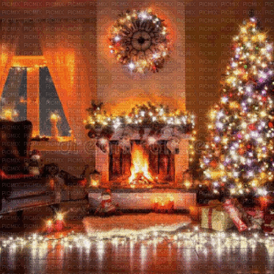 Christmas Living Room - Zdarma animovaný GIF