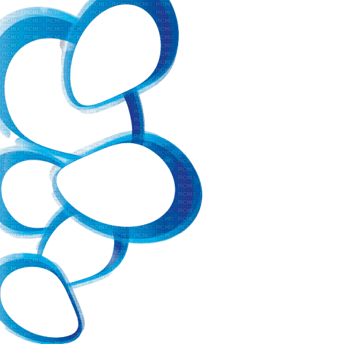 frame abstract blue - PNG gratuit