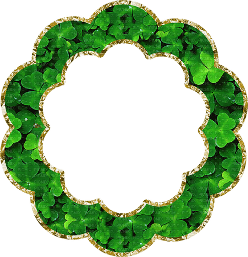 Clover Circle Frame - zadarmo png