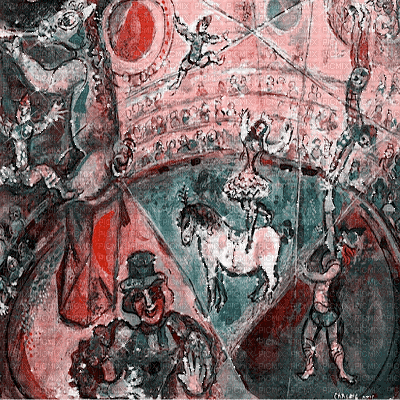 vintage cirque circus background pink teal - Gratis geanimeerde GIF