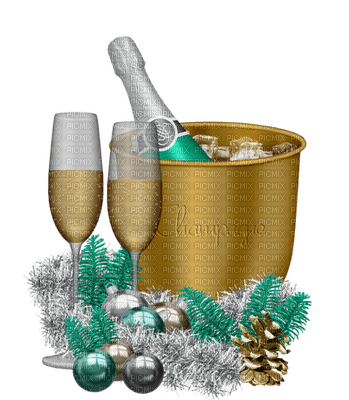 Kaz_Creations Christmas Happy New Year Deco - PNG gratuit