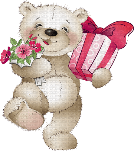 8 March  Women's Day bear by nataliplus - δωρεάν png