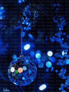 Noël.Fond.Background.Blue.Christmas.Victoriabea - Animovaný GIF zadarmo