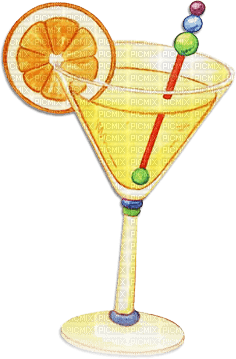 soave deco summer cocktail fruit citrus - PNG gratuit